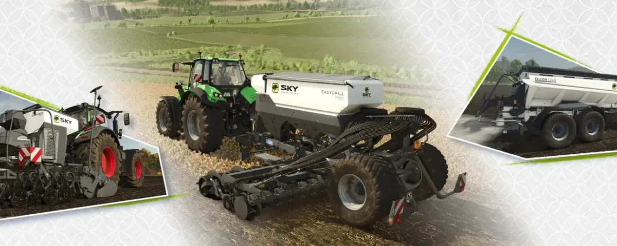 DLC SKY Agriculture Pack pour Farming Simulator 25 : 12 machines