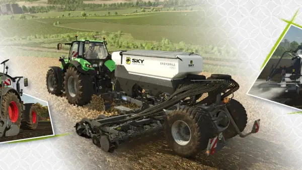 DLC SKY Agriculture Pack pour Farming Simulator 25 : 12 machines