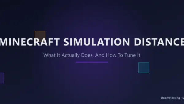 Simulation distance Minecraft : à quoi ça sert et comment la régler